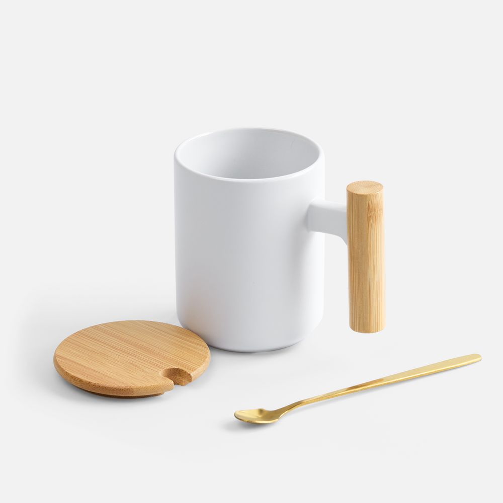 Кружка с ложкой Eco Fusion фото на сайте Print Logo.