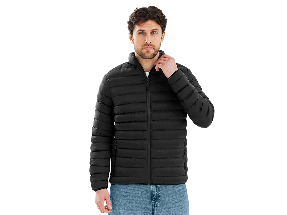 Стеганая куртка Uniqloud, мужская с логотипом U Basic | Print Logo