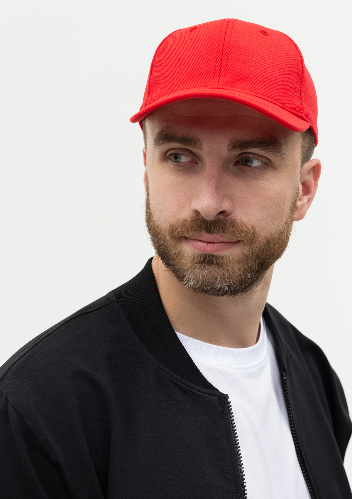 Бейсболка STAN 6 клиньев хлопок 330, 06, Красный,  (14)  (56-58)