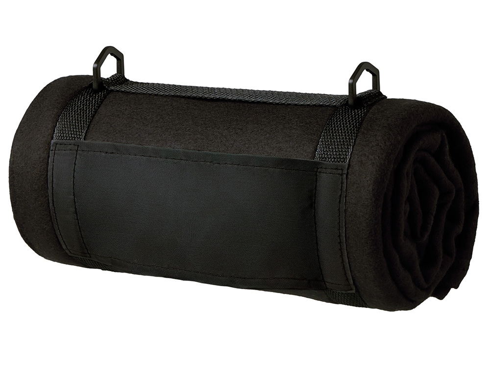 Плед Нежность с плечевым ремнем, черный