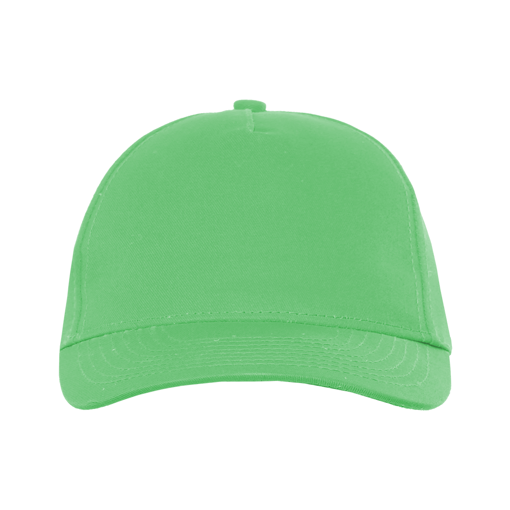 Детская бейсболка STAN 5 клиньев хлопок 150, 10J, Ярко-зелёный,  (26)  (52-54/ONE SIZE)