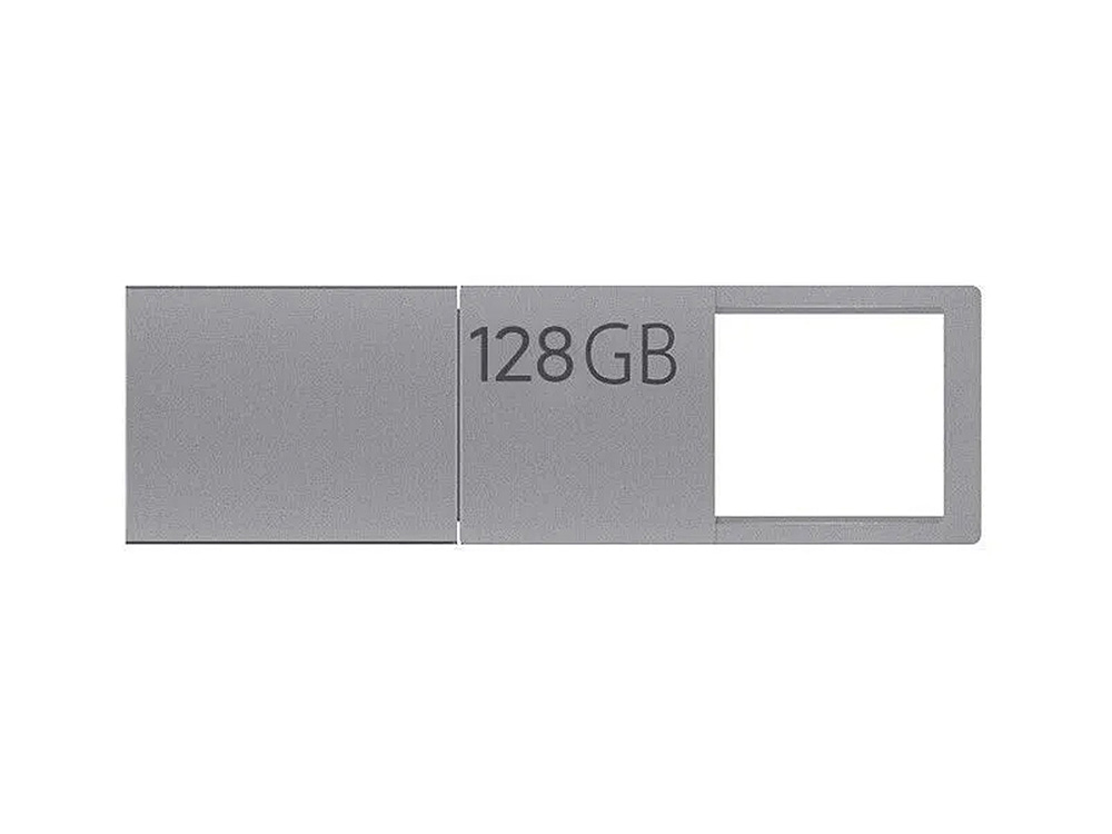 USB 3.0-флешка на 128 Гб с разъемами USB-A и Type-C, серебристый