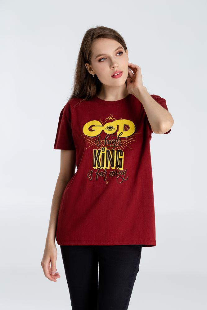 Футболка A God is High — пример нанесения логотипа (Author's) | Print Logo