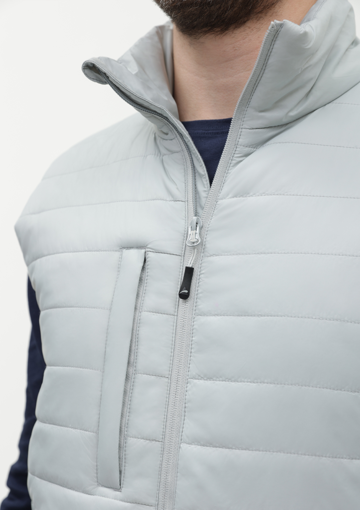 Жилет унисекс утепленный STAN таффета, 65, 87, Светло-серый,  (72)  (56/XXXL)