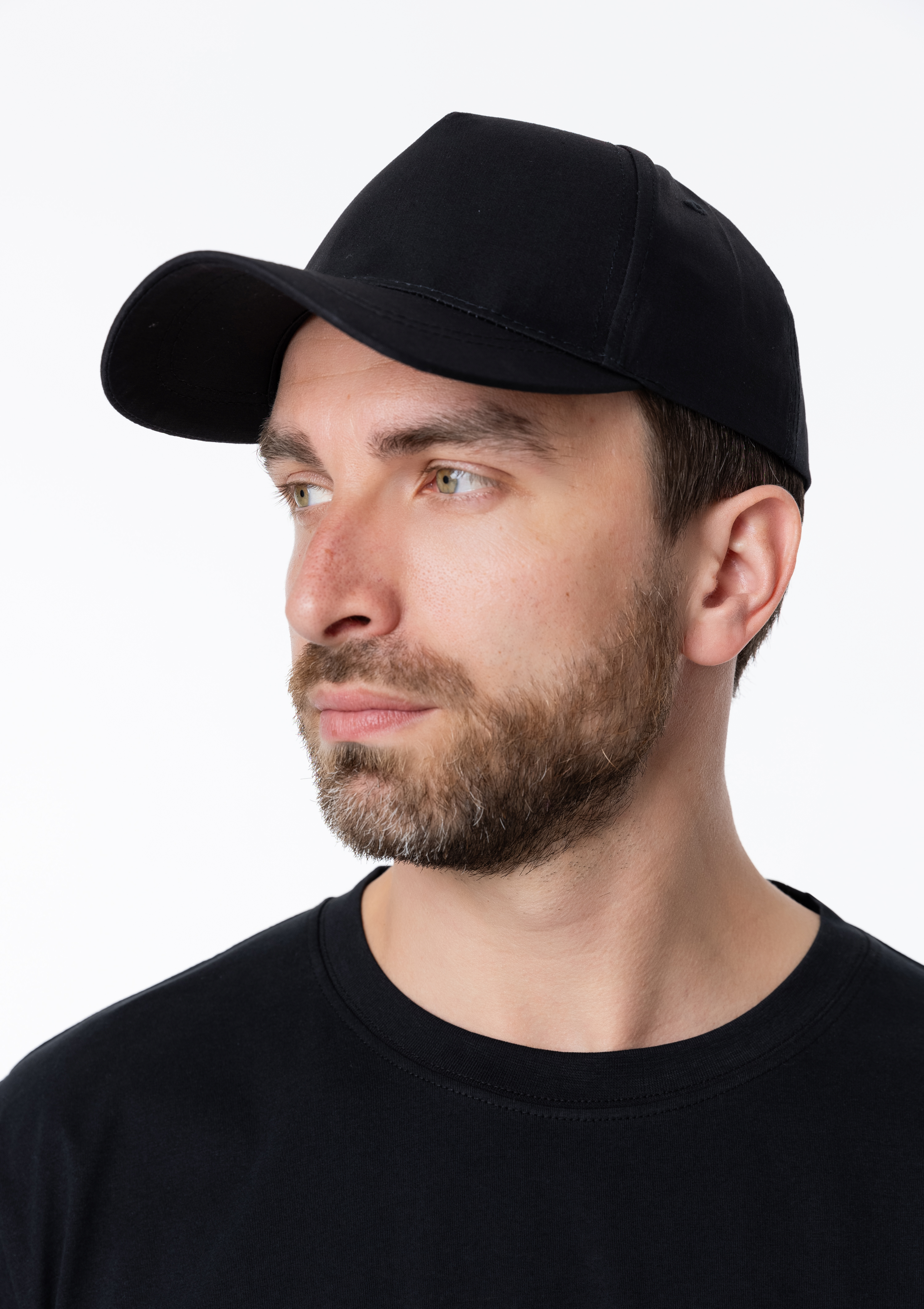 Бейсболка STAN 5 клиньев хлопок 150, 13, Чёрный,  (20)  (56-58/ONE SIZE)