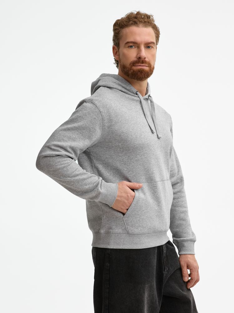 Толстовка унисекс Spencer серый меланж, размер L