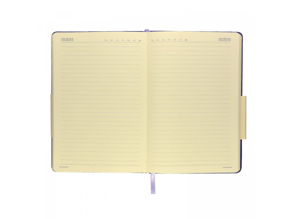 Ежедневник А5 недатированный Megapolis Velvet, светло-фиолетовый