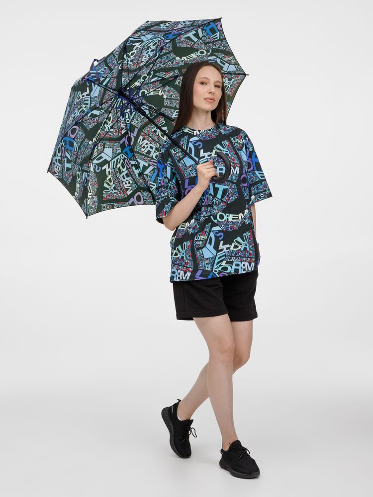 Зонт-трость Undercolor с полной запечаткой на заказ фото на сайте Print Logo.