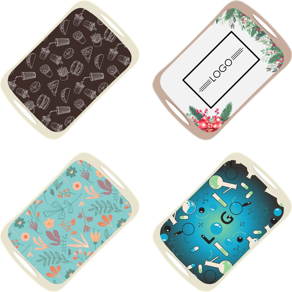 Поднос с печатью Bakke на заказ с логотипом сделано в России | Print Logo