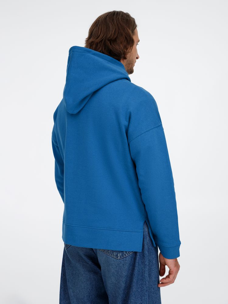 Худи оверсайз унисекс Tolla, синее (джинс), размер XS/S