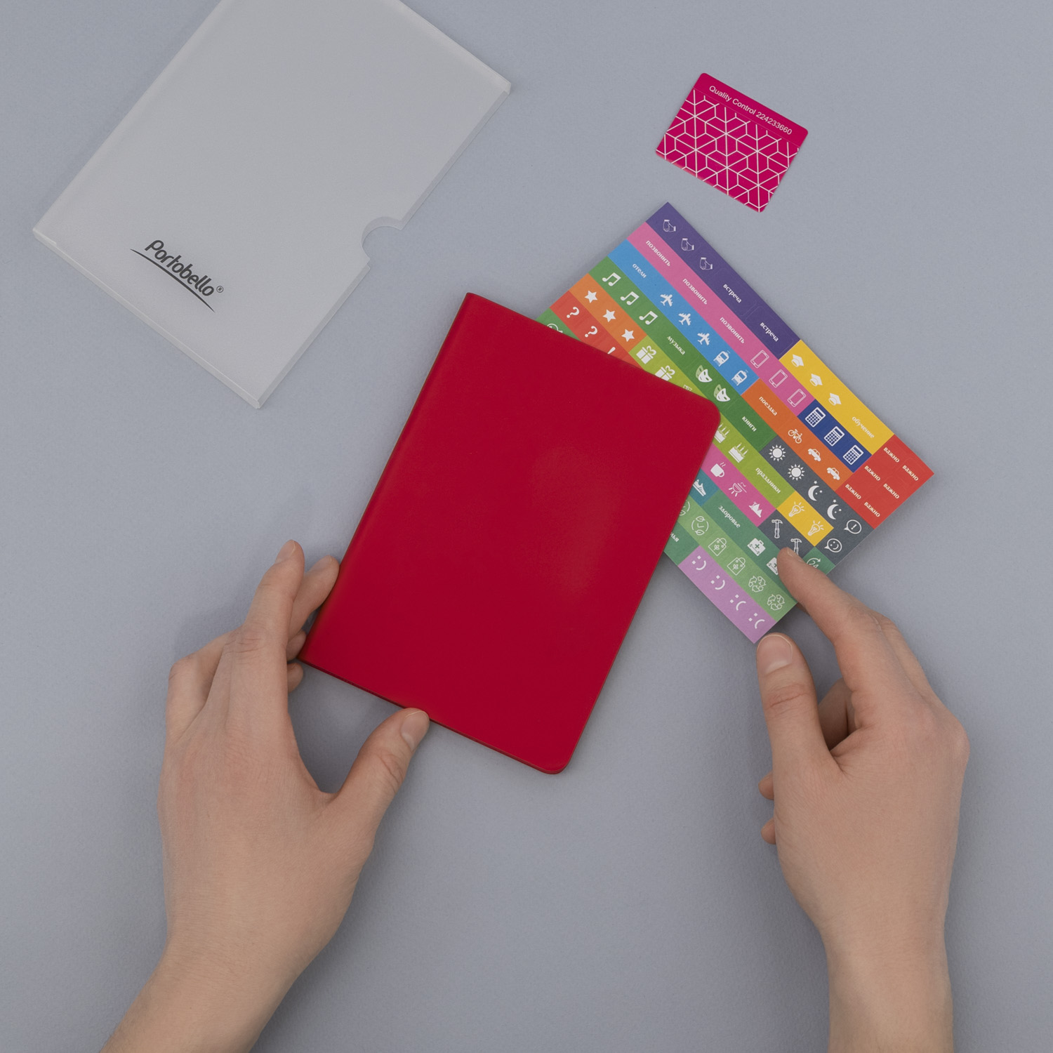 Ежедневник Спарк мини (Spark mini) A6 недатированный, красный