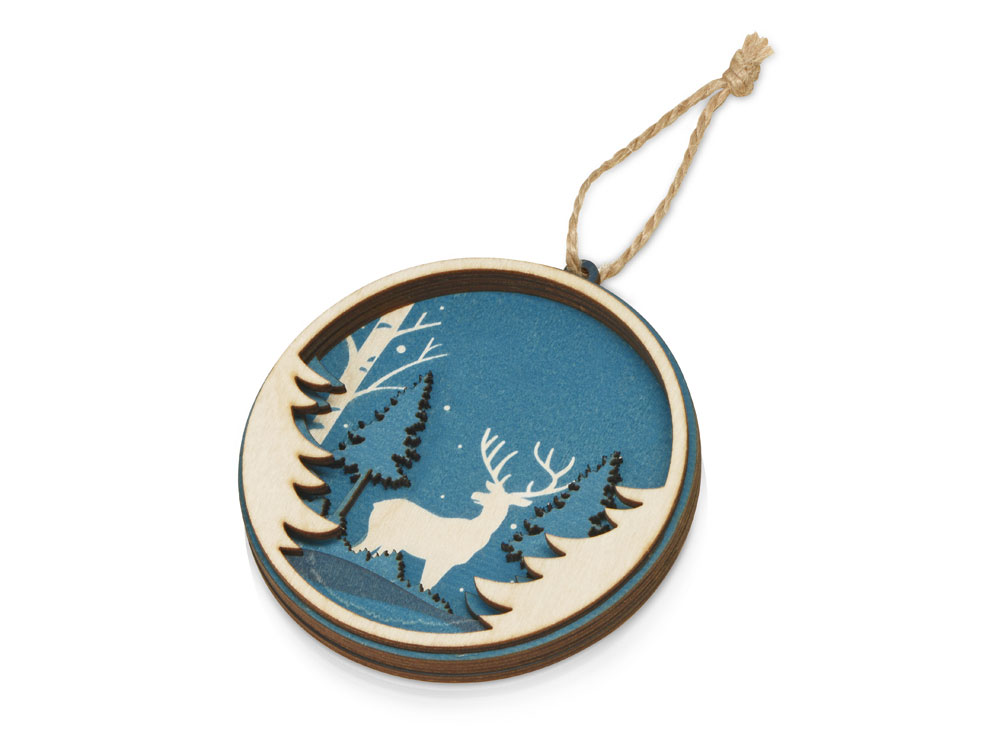 Подвеска Рождественская встреча с логотипом  | Print Logo