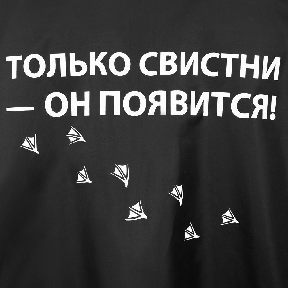 Дождевик «Только свистни» — пример нанесения логотипа (Соль) | Print Logo