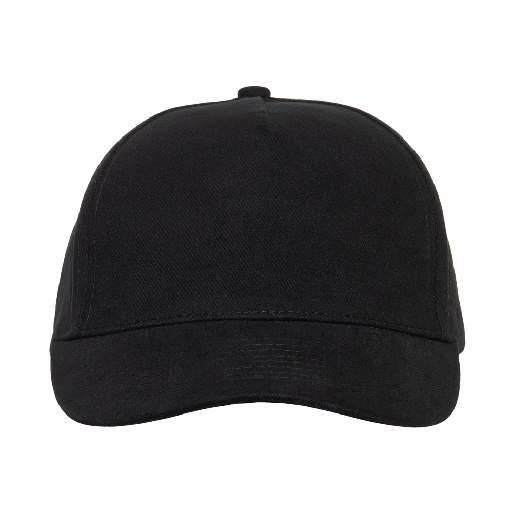 Бейсболка STAN 5 клиньев хлопок 280, 11, Чёрный,  (20)  (56-58/ONE SIZE)