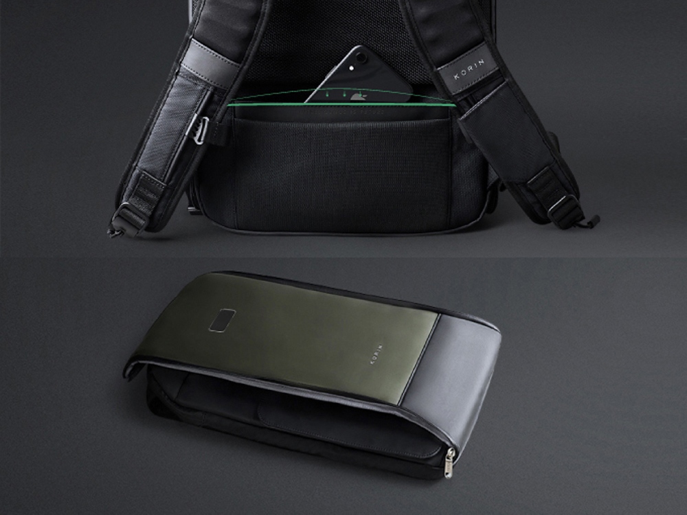 Атикражный рюкзак FlipPack для ноутбука 15.6, черный