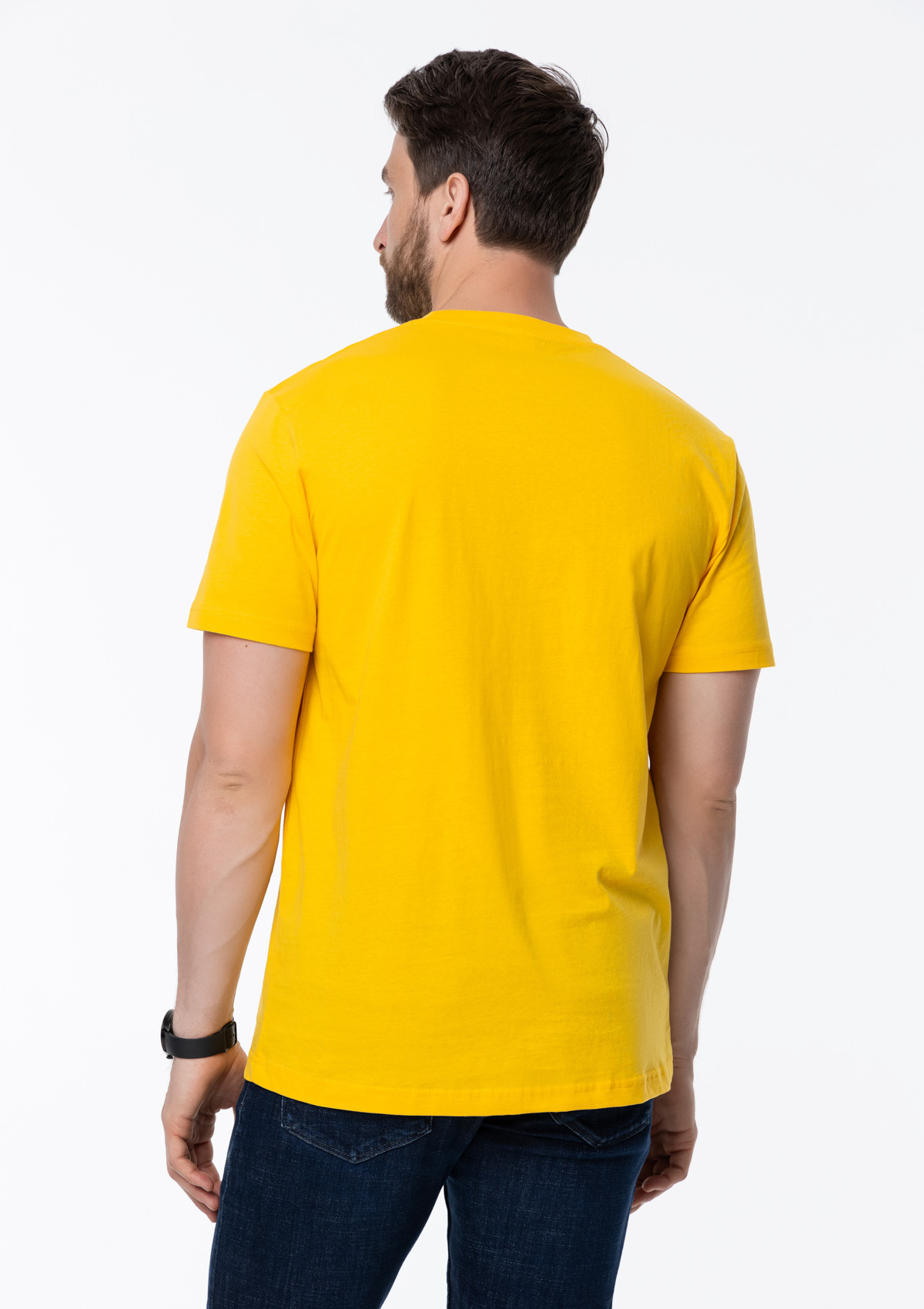 Футболка унисекс STAN, хлопок 150, 51, Жёлтый,  (12/1)  (54/XXL)