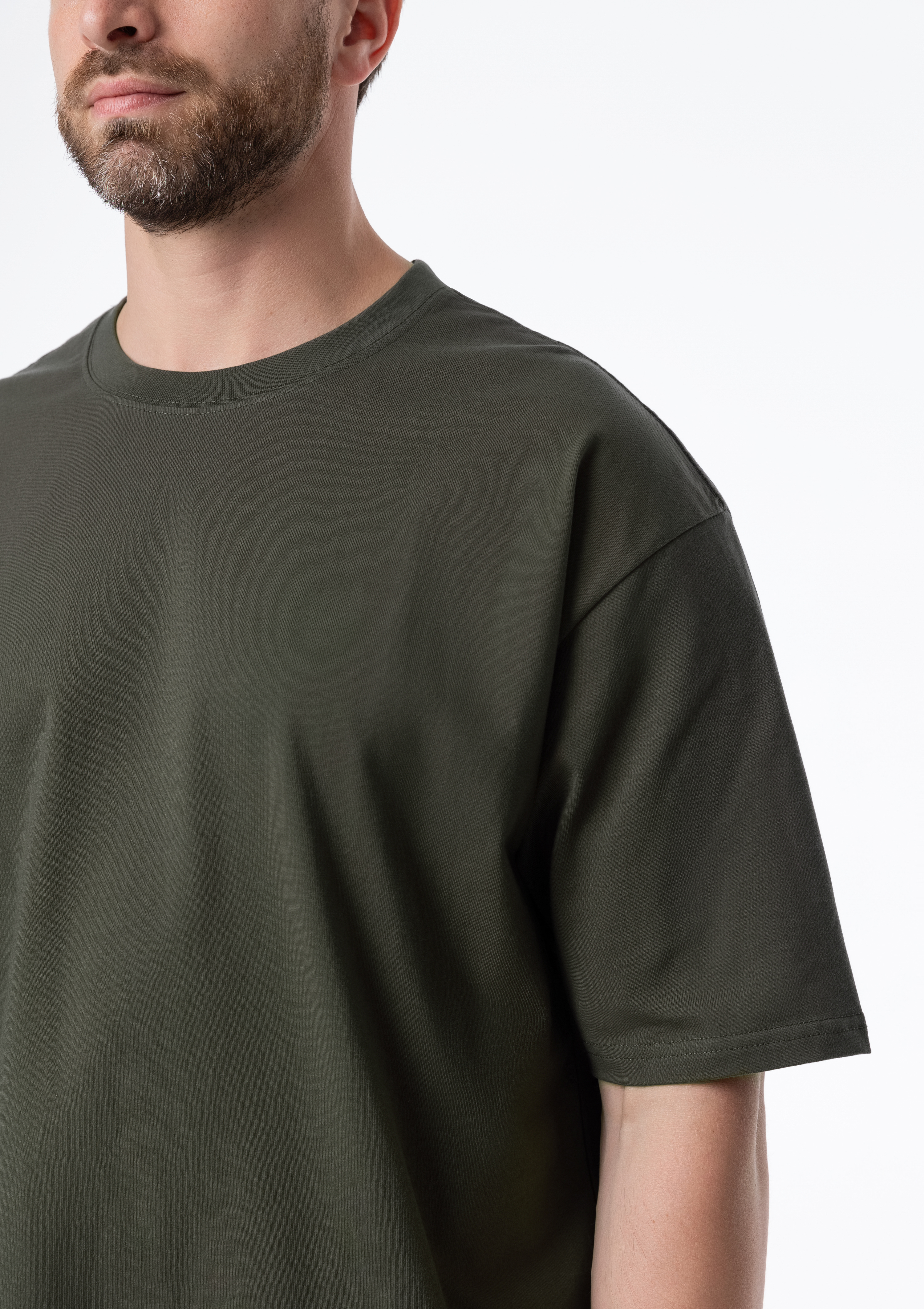 Футболка унисекс оверсайз STAN хлопок 240, 56, Оливковый хаки,  (36)  (44/XS)