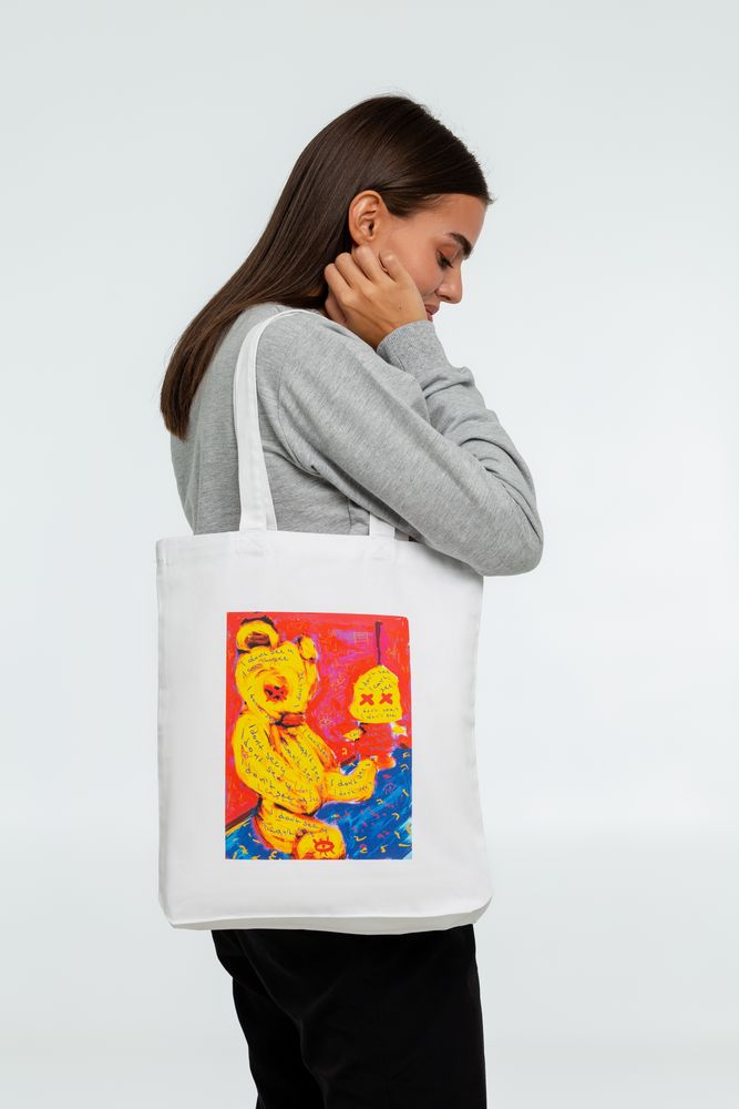 Холщовая сумка I Don't See You — пример нанесения логотипа (CoolColor) | Print Logo