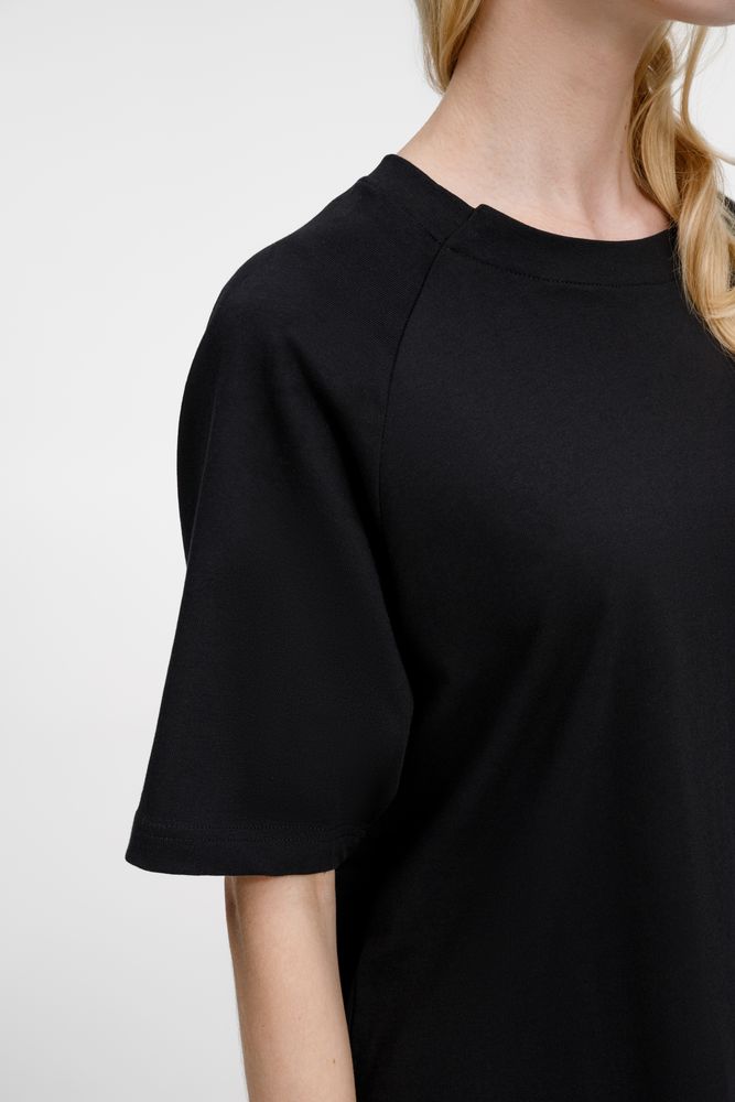 Футболка оверсайз унисекс Avenu, черная, размер M/L