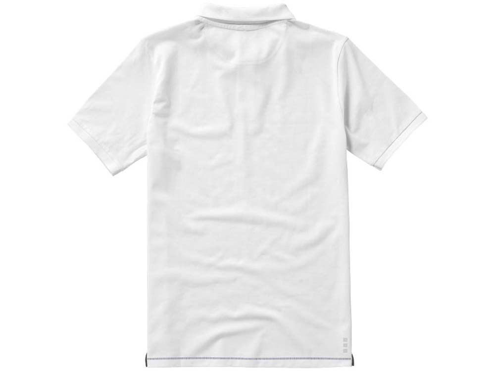 Calgary мужская футболка-поло с коротким рукавом, белый/темно-синий