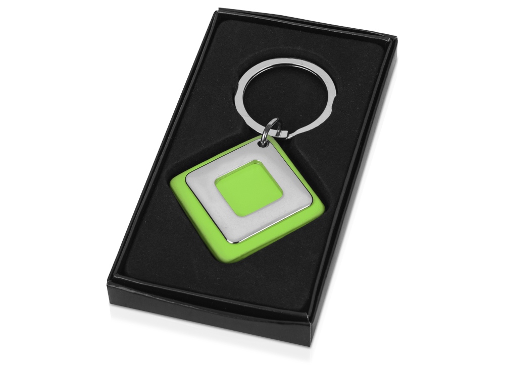 Брелок, зеленый/серебристый