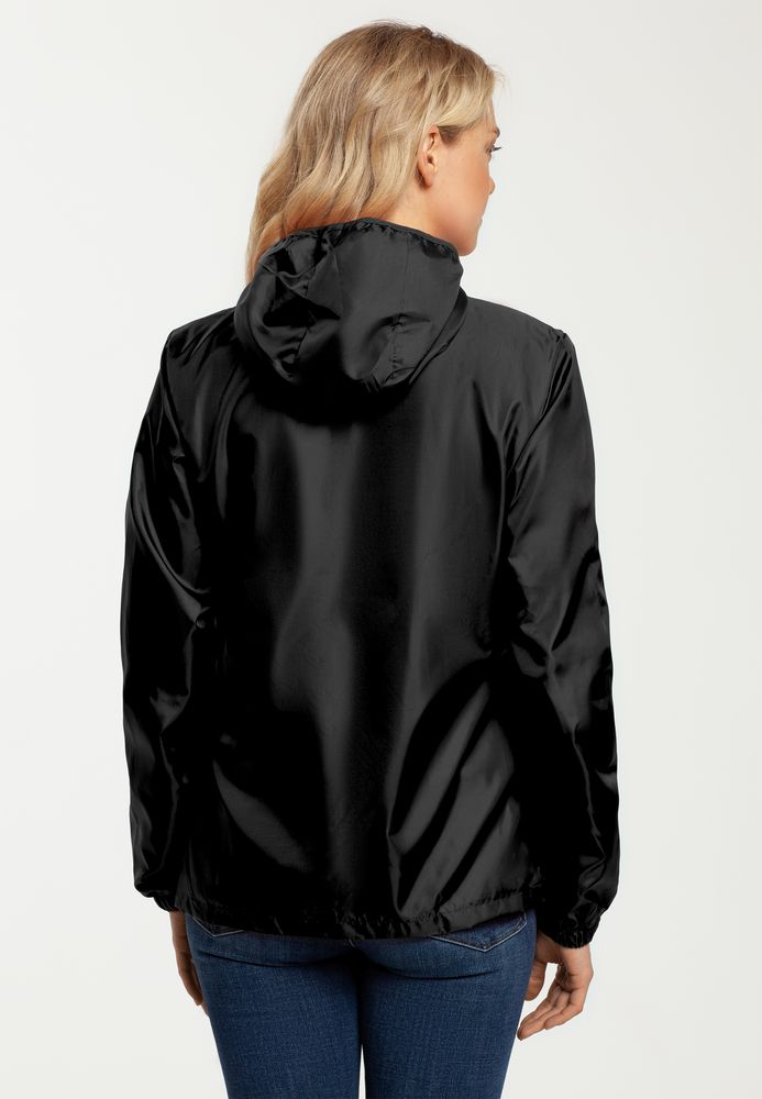 Ветровка женская Fastplant черная, размер M