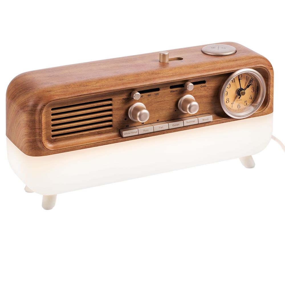 Bluetooth-колонка с часами и подсветкой Multiverse с логотипом Molti | Print Logo