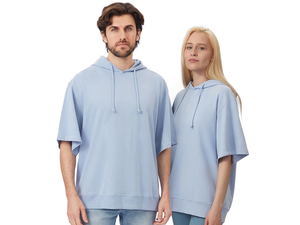 Худи оверсайз с коротким рукавом Warsaw унисекс с логотипом US Basic | Print Logo