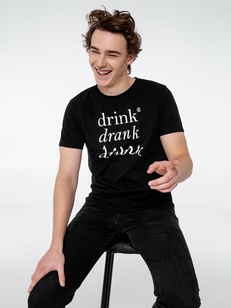 Футболка Drunk со светящимся принтом с логотипом Ловец слов | Print Logo