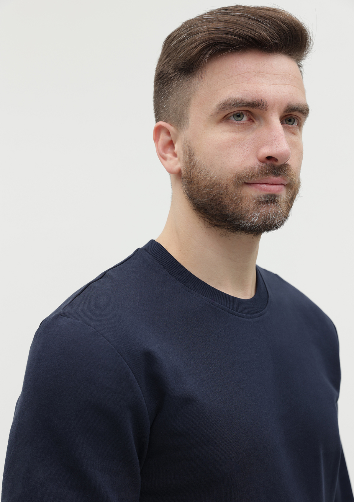 Свитшот унисекс STAN футер без начёса, 260, 63, Тёмно-синий,  (46)  (56/XXXL)