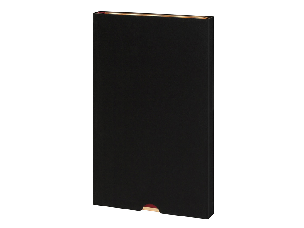 Ежедневник А5 недатированный Chelsea, серый (золотистый кант и срез)