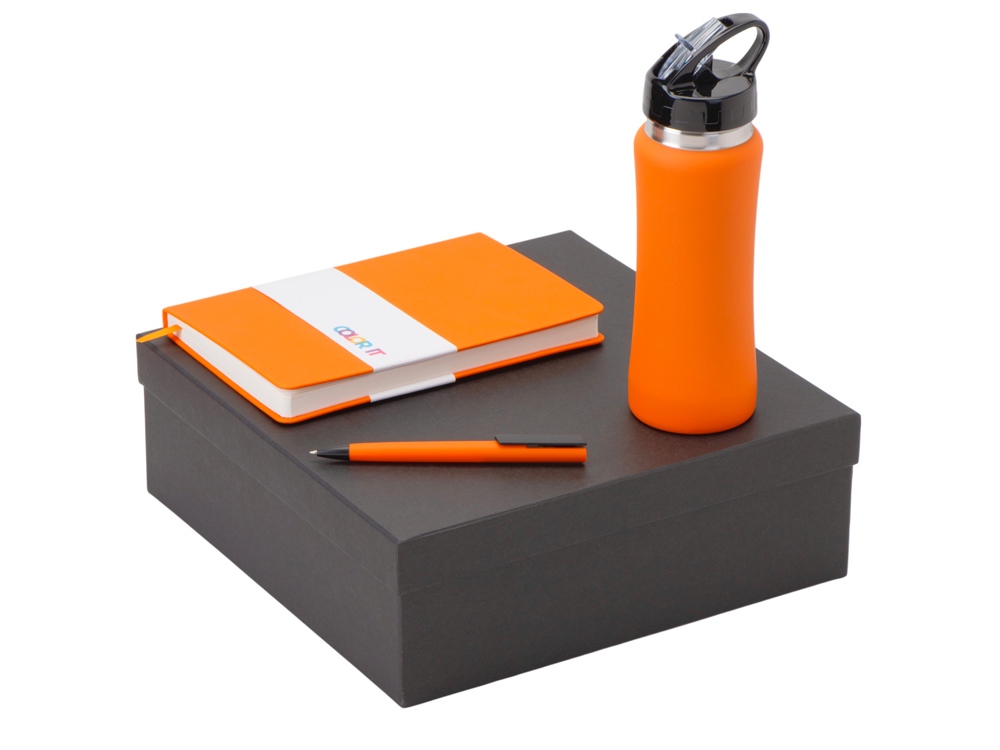 Подарочный набор c блокнотом C3, ручкой и бутылкой фото на сайте Print Logo.