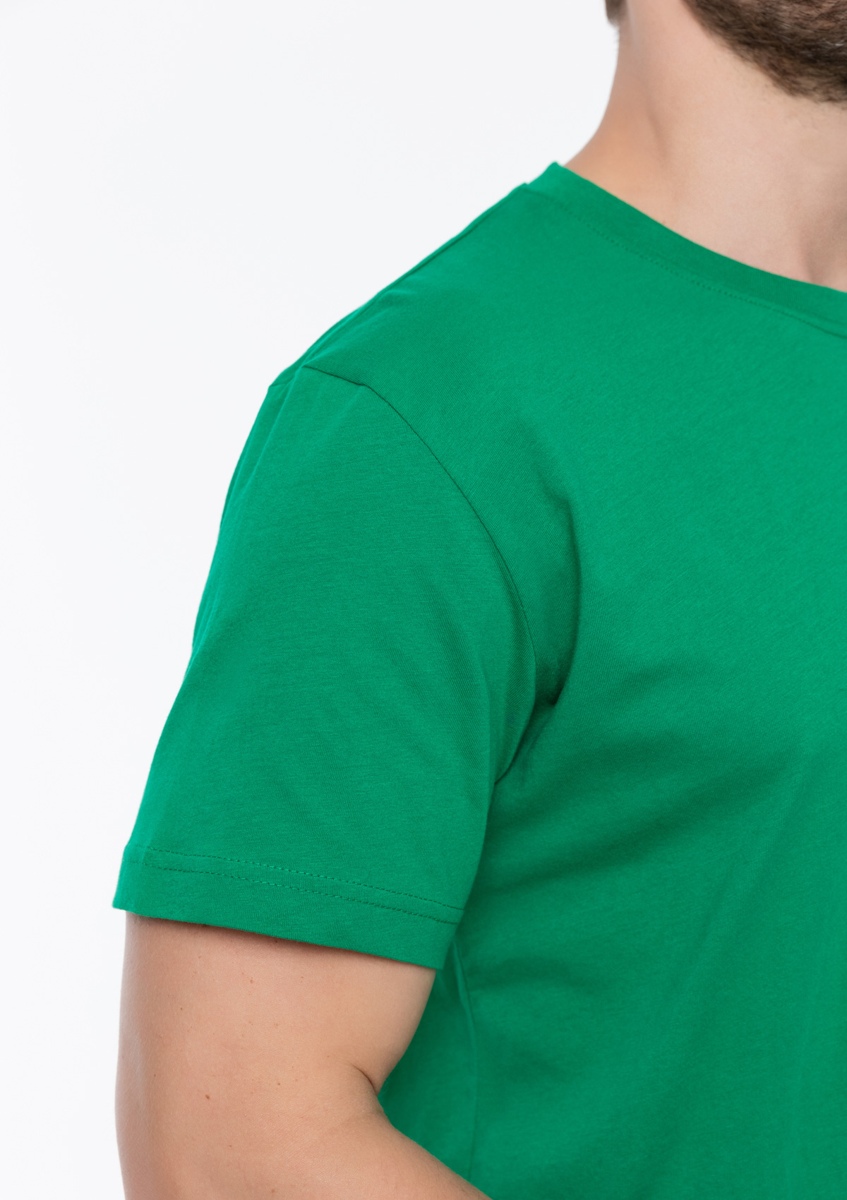 Футболка унисекс хлопок 150, 52, Зелёный,  (30/1)  (56/XXXL)