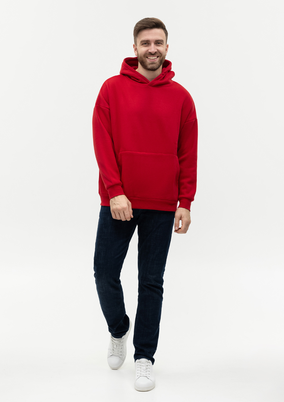 Худи унисекс STAN оверсайз интерсофт 320, 69, Т-красный,  (014)  (54/XXL)