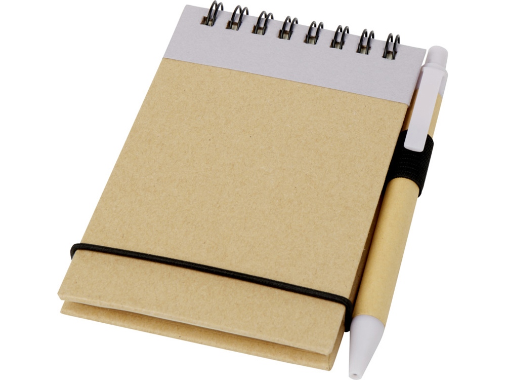 Блокнот А7 Zuse с ручкой с логотипом  | Print Logo