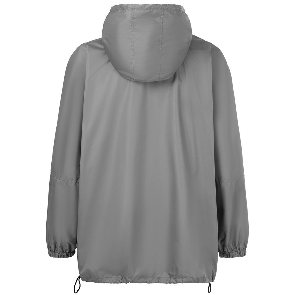 Дождевик-анорак Hard Work, укороченный, черный фото на сайте Print Logо.