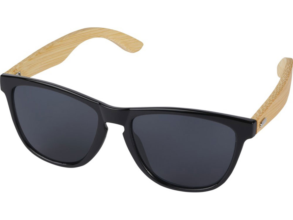 Солнцезащитные очки Sun Ray из океанского пластика и бамбука с логотипом  | Print Logo