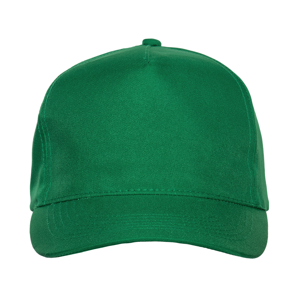 Бейсболка STAN 5 клиньев полиэстер 150, 10P, Зелёный,  (30/1)  (56-58/ONE SIZE)