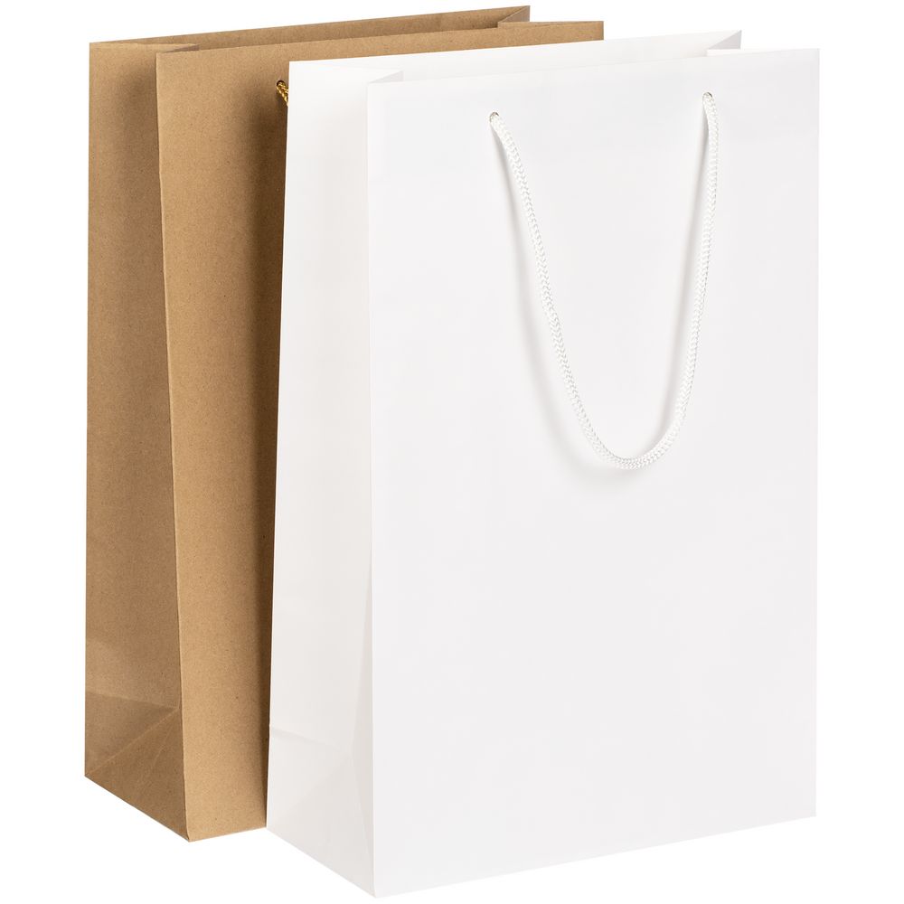 Пакет бумажный Plat M — пример нанесения логотипа () | Print Logo