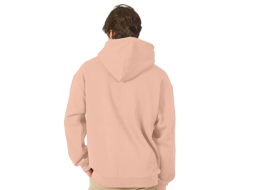 Толстовка с капюшоном оверсайз Berlin унисекс, лосось