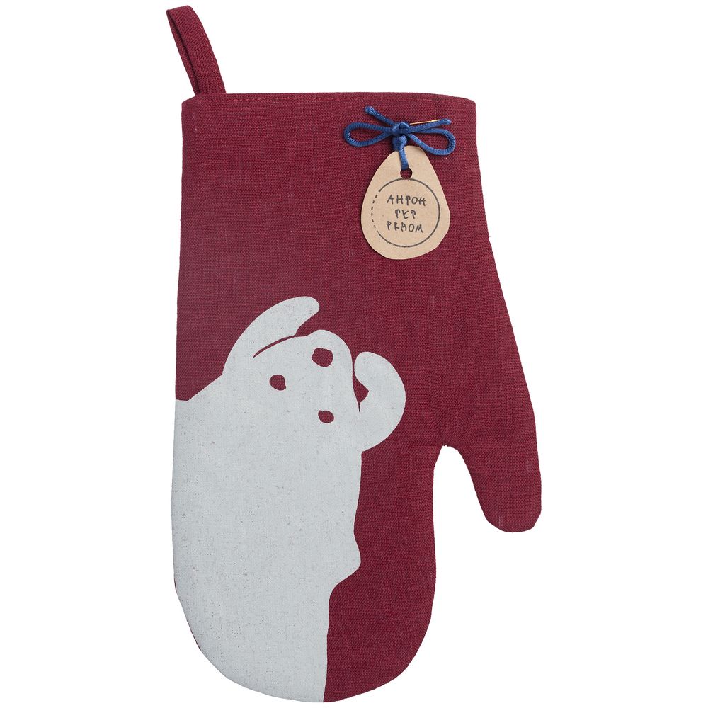 Прихватка «Медвежья нежность» с логотипом Антон тут рядом | Print Logo