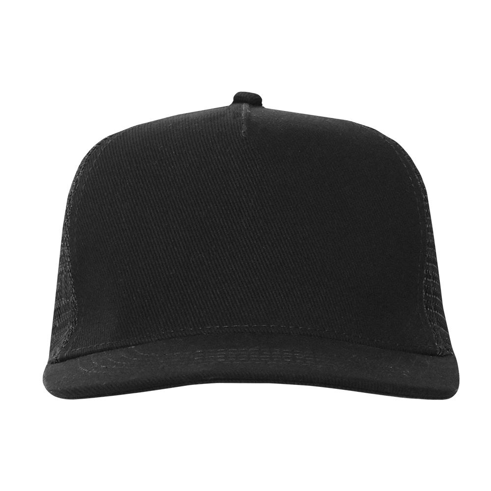 Бейсболка прямой козырёк STAN 5 клиньев хлопок 330, 09, Чёрный,  (20)  (56-58)