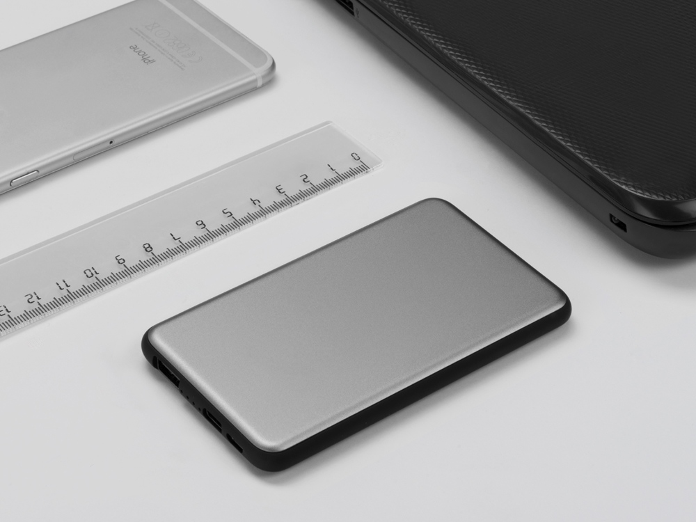 Портативное зарядное устройство Shell, 5000 mAh, серебристый