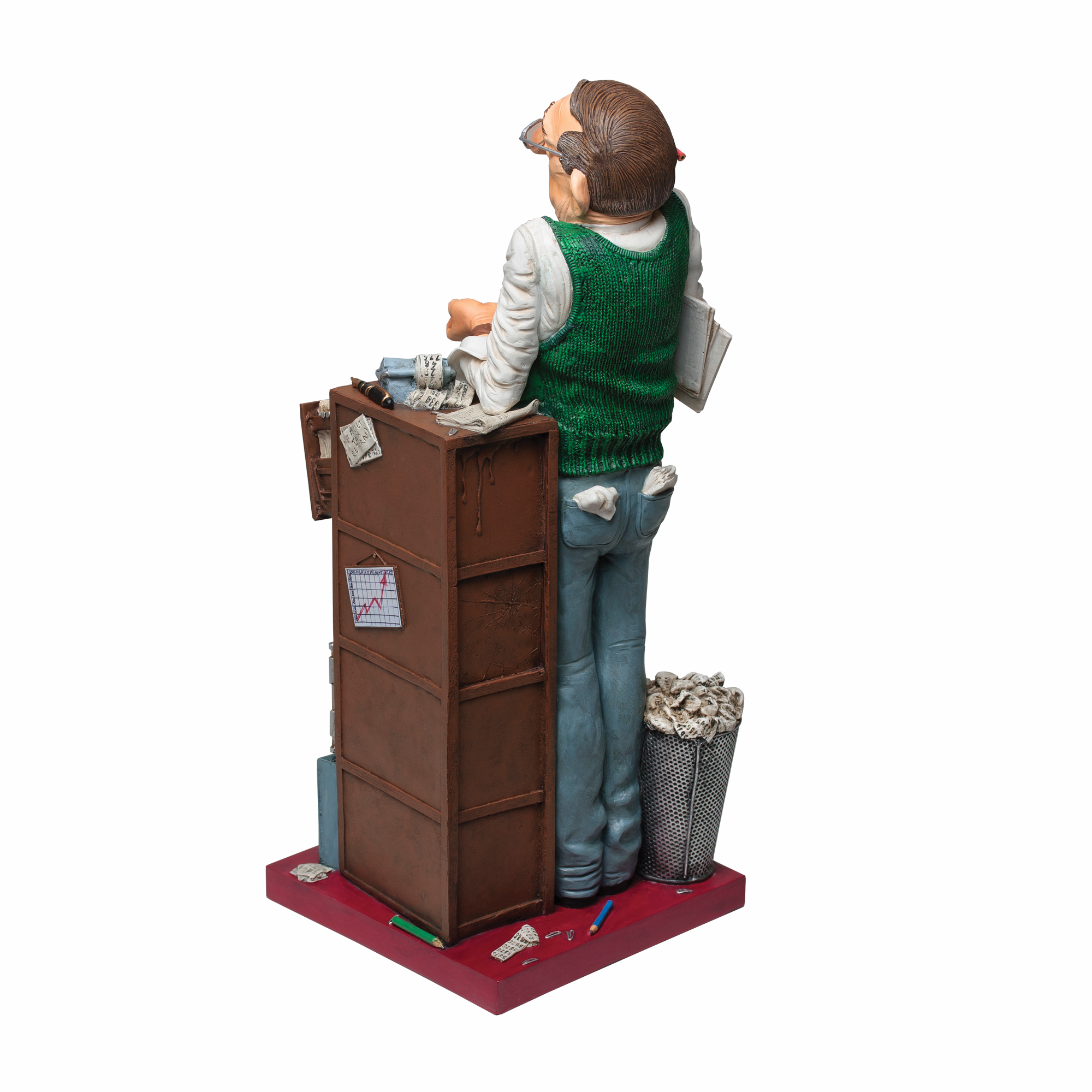 Скульптура "Бухгалтер" — пример нанесения логотипа () | Print Logo