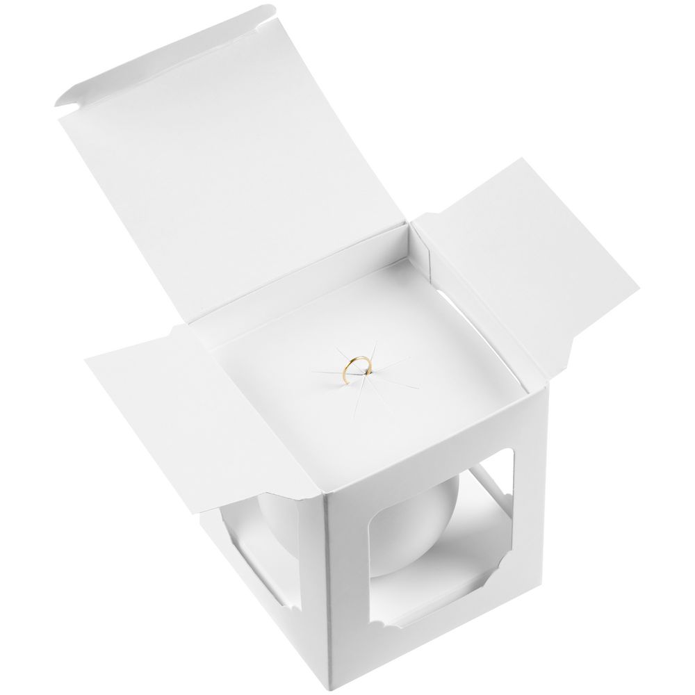 Елочный шар Gala Matt в коробке, 6 см — пример нанесения логотипа (сделано в России) | Print Logo