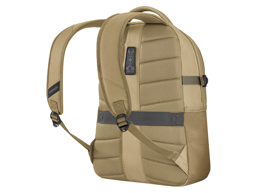 Рюкзак WENGER Ryde 16, бежевый, переработанный ПЭТ/полиэстер, 32 x 21 x 47 см, 26 л
