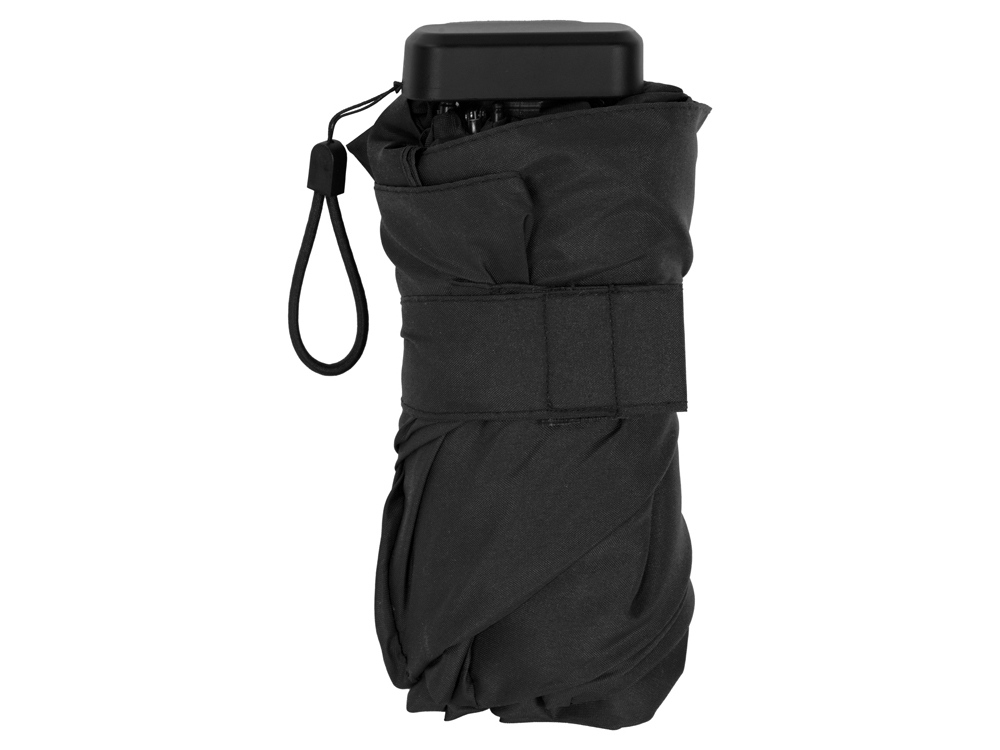 Складной cупер-компактный механический зонт Compactum, черный