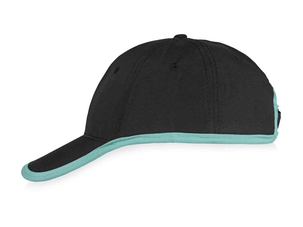 Бейсболка Solo, черный/голубой