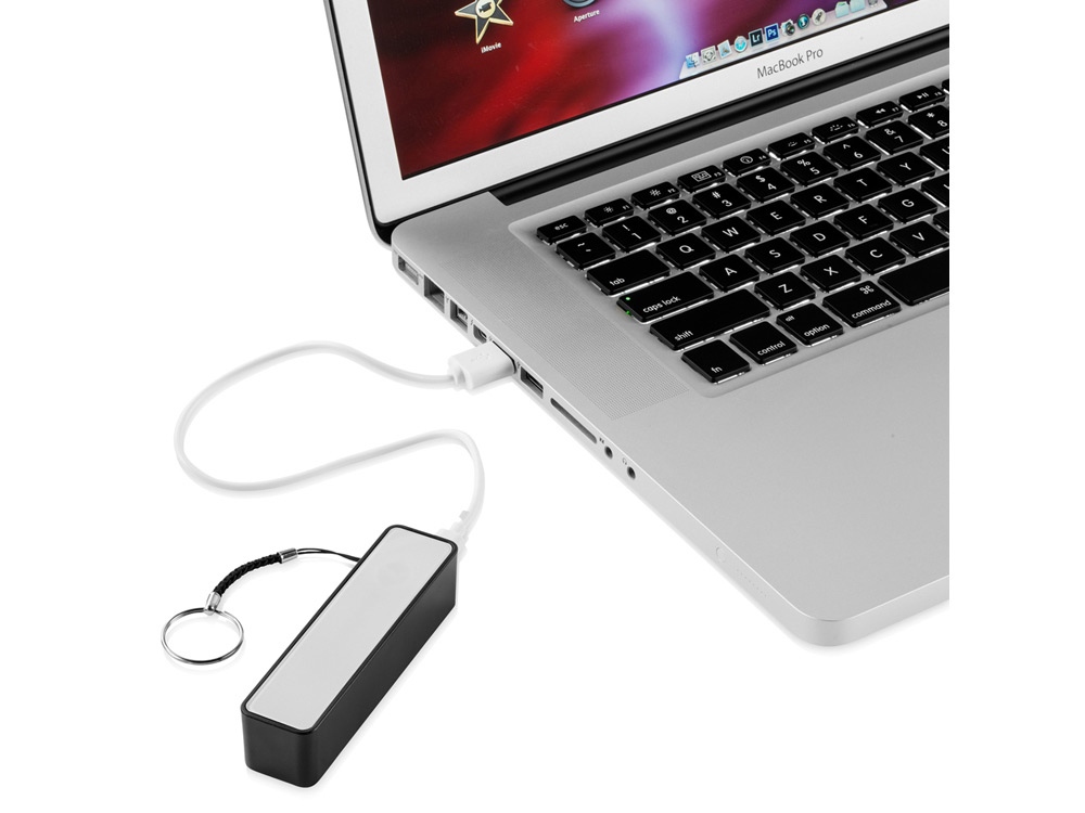 Портативное зарядное устройство Jive, черный/белый