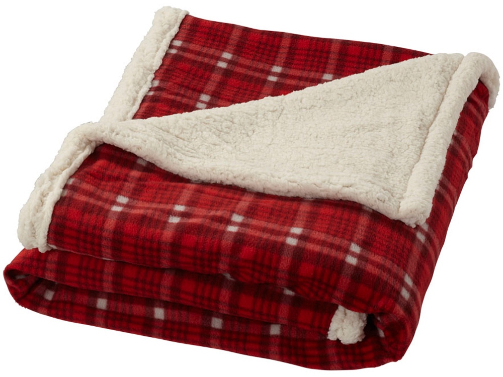 Плед Sherpa с логотипом Field&CO | Print Logo